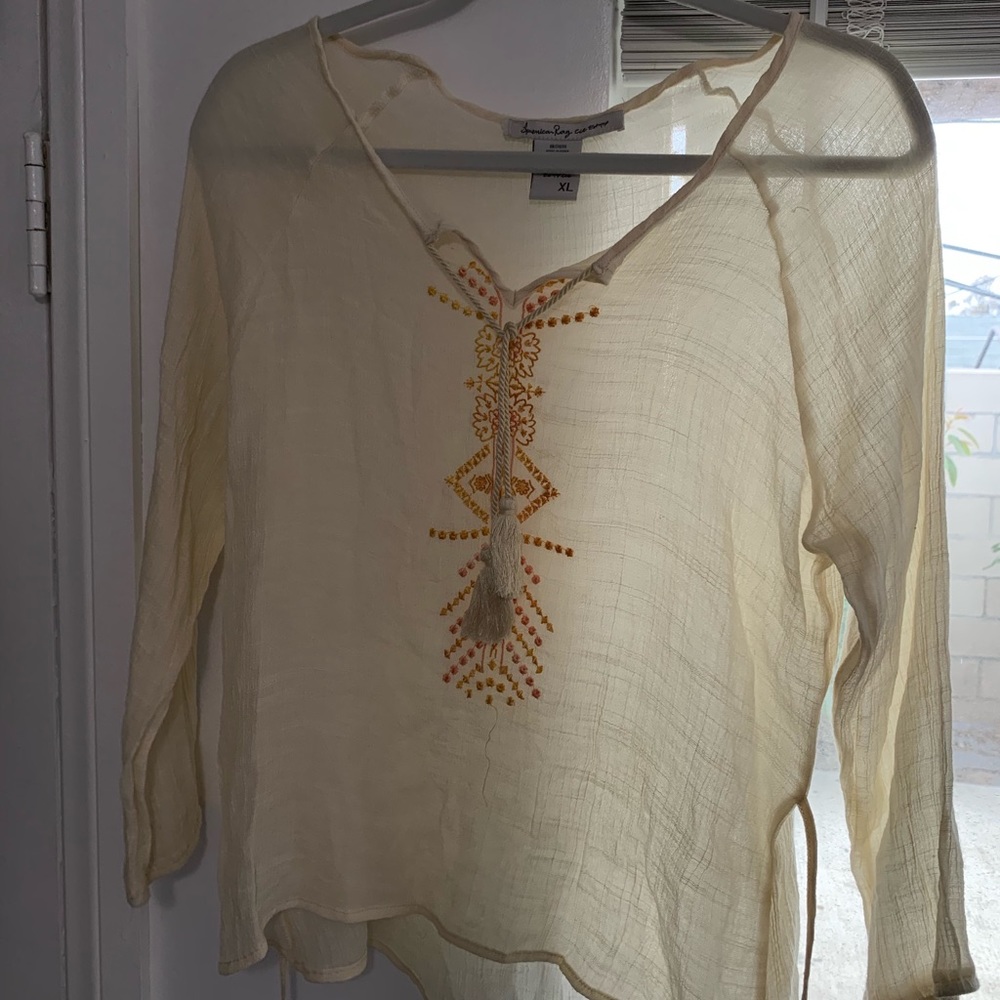 Tan Wrap T - Shirt